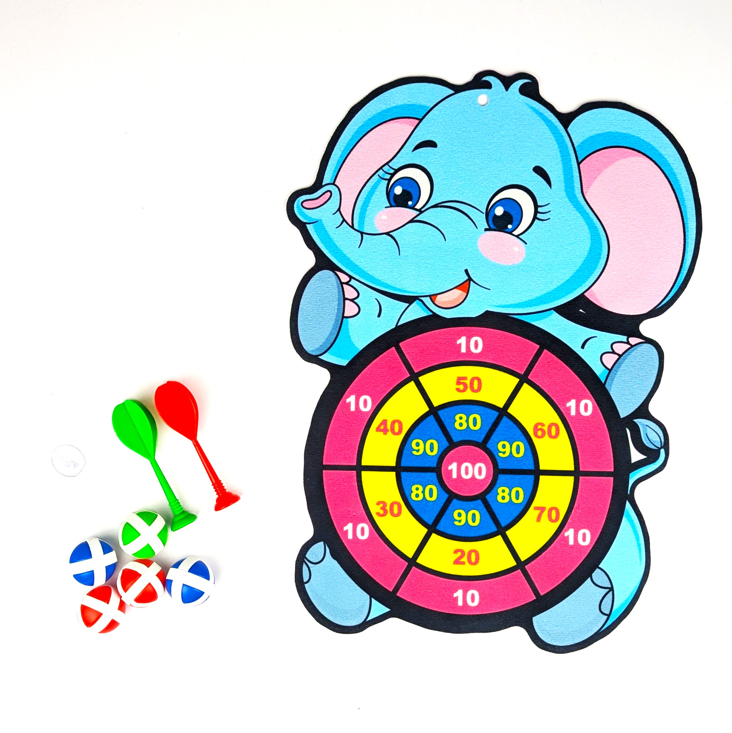 Sticky ball dart board toy