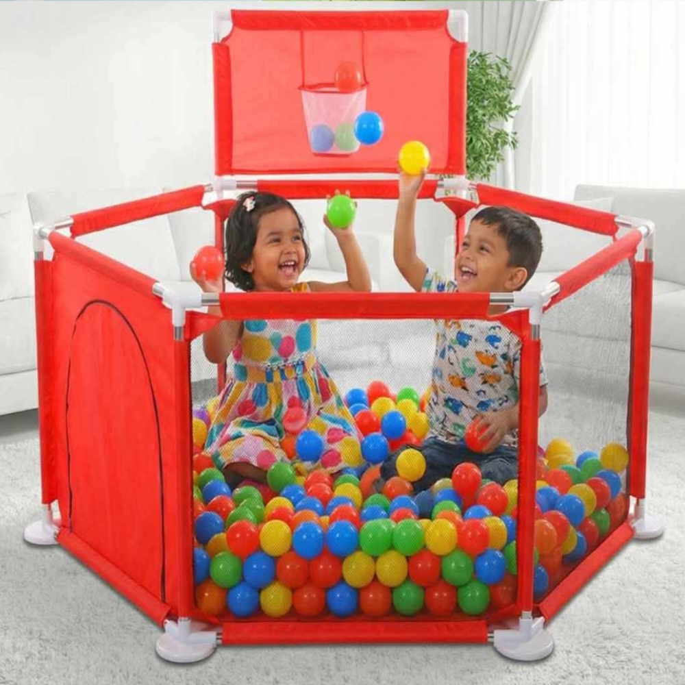 3.5 Feet x 3.5 Feet Baby Playpen Including Busket