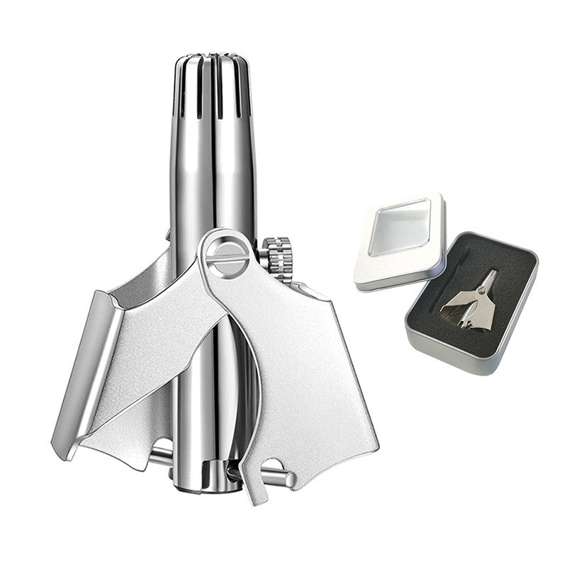 Premium Stainless Steel Manual Nose Hair Trimmer