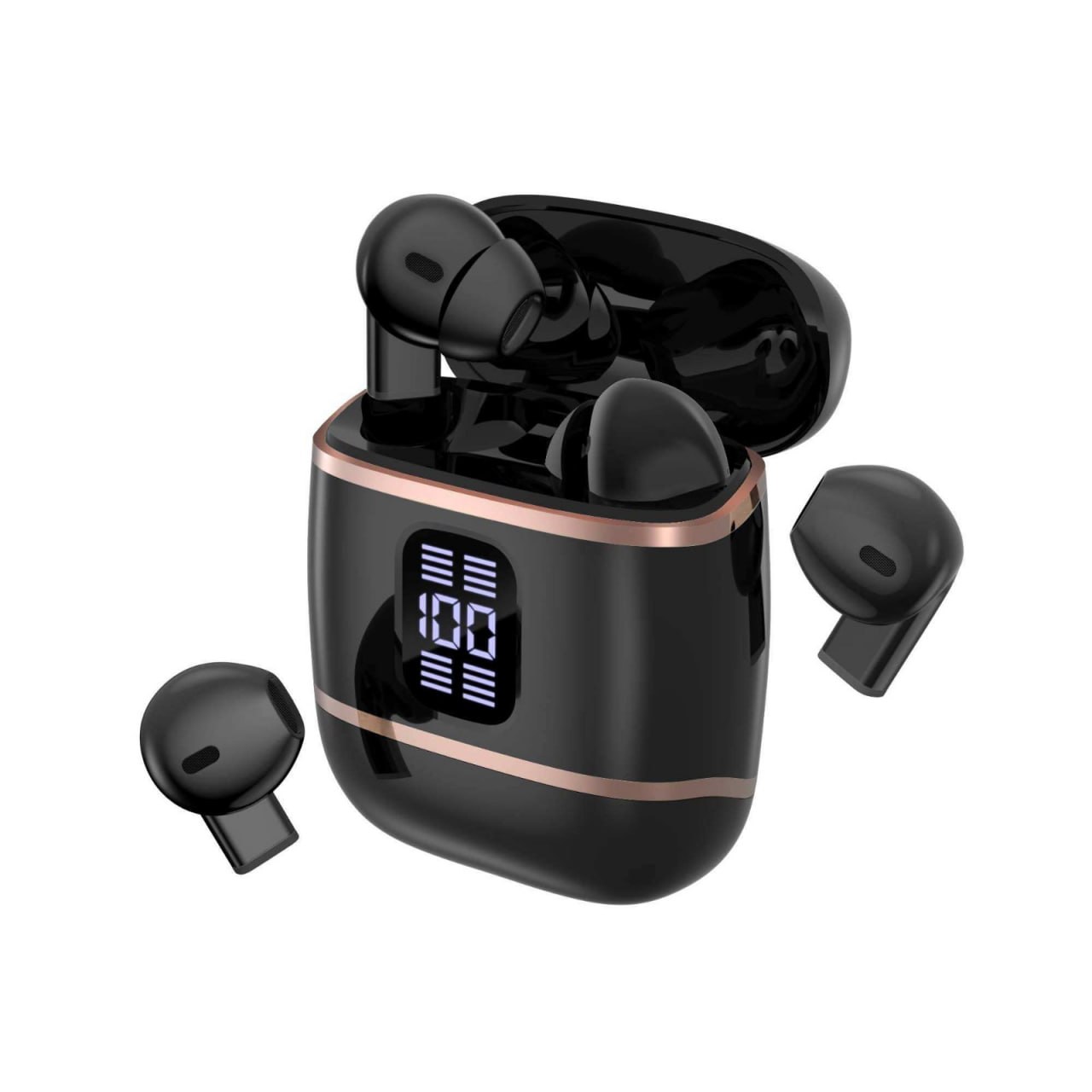 J40 for V5.4 Wireless 4-in-1 Earbuds In-Ear Hi-Fi Sound Active Noise Cancellation IPX5 Waterproof LED Power Display Sports